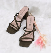 Laydeez June Square Toe Block Heels